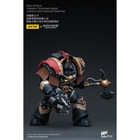 JoyToy - Sons of Horus - Justaerin Terminator Squad - Justaerin with Carsoran Power Axe 1/18 - The Horus Heresy