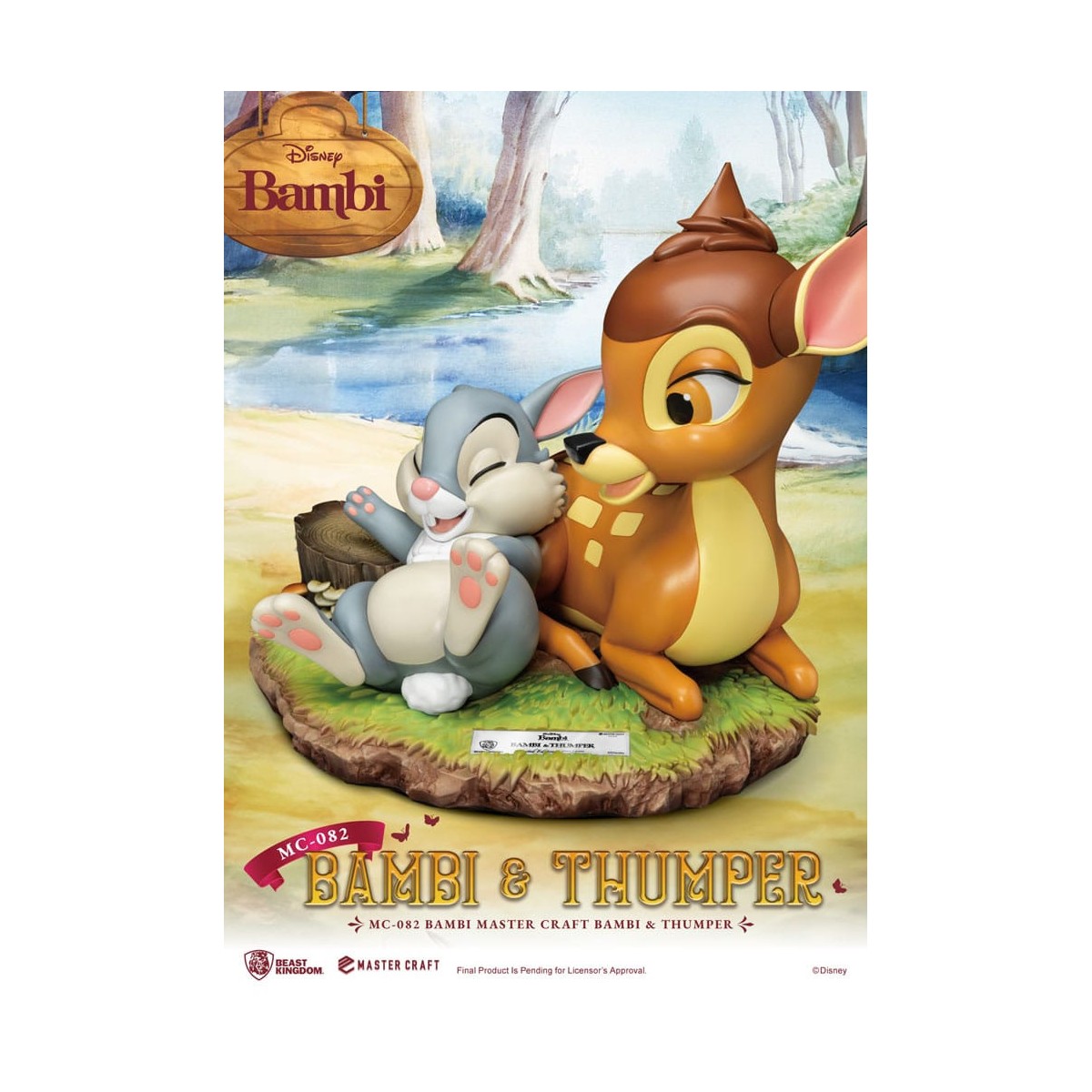 Beast Kingdom Disney - Master Craft Bambi & Panpan - Thumper