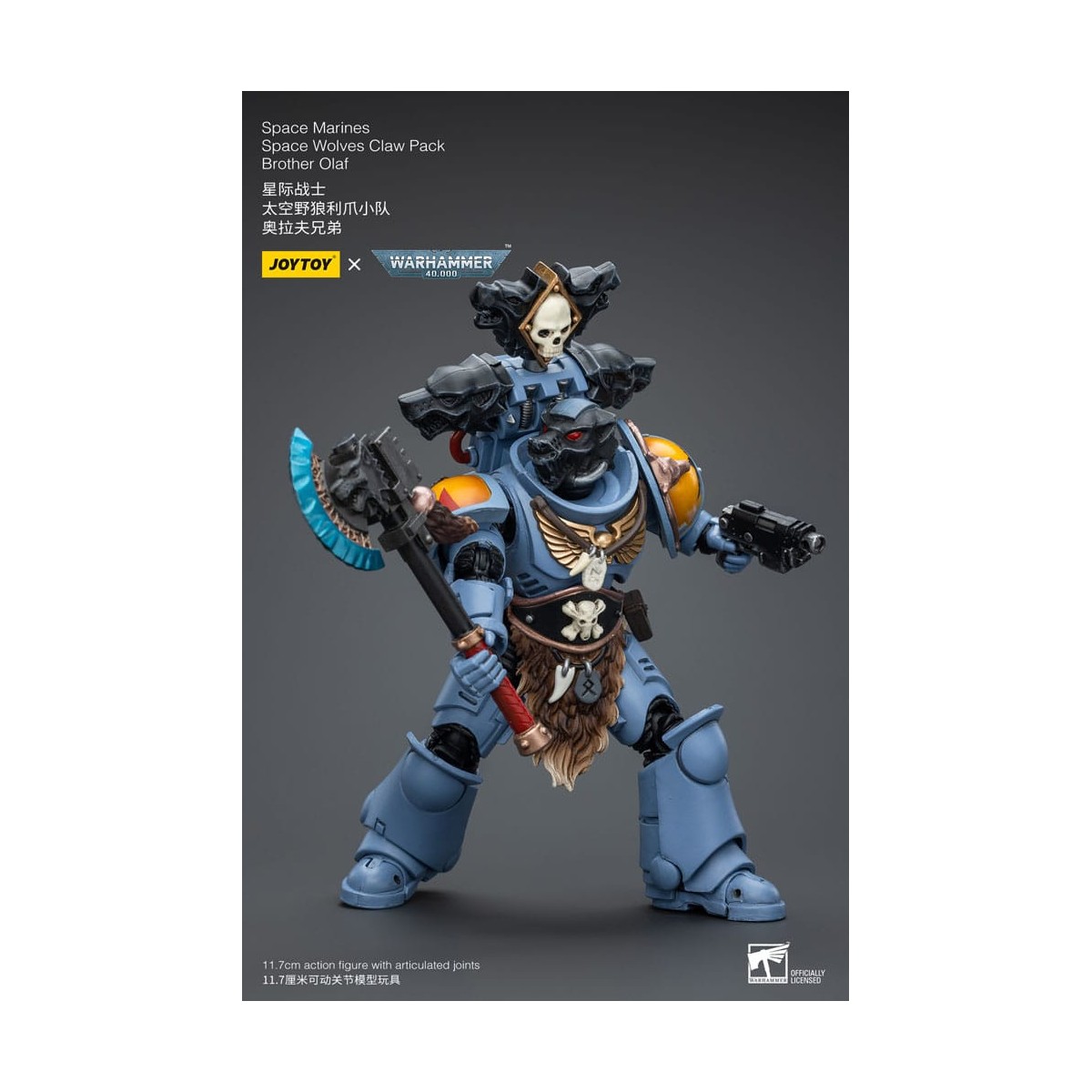 JoyToy Space Marines - Space Wolves - Claw Pack Brother Olaf 1/18 - Warhammer 40K