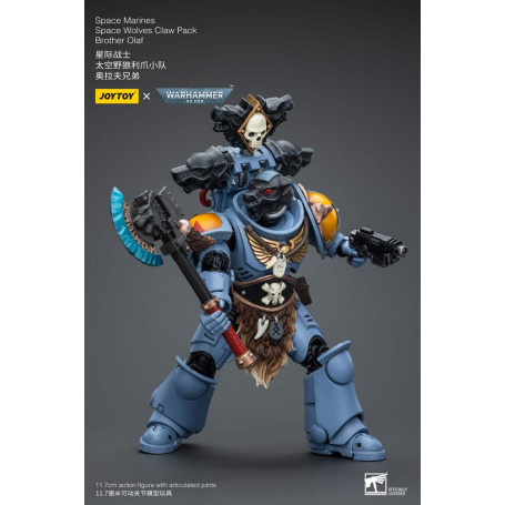 JoyToy Space Marines - Space Wolves - Claw Pack Brother Olaf 1/18 - Warhammer 40K