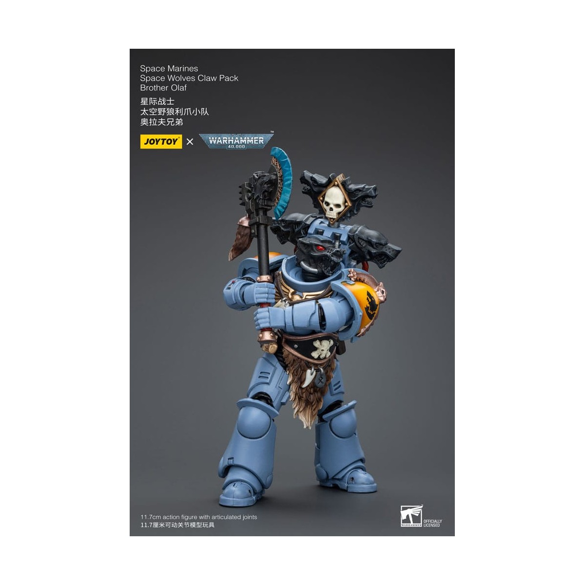 JoyToy Space Marines - Space Wolves - Claw Pack Brother Olaf 1/18 - Warhammer 40K