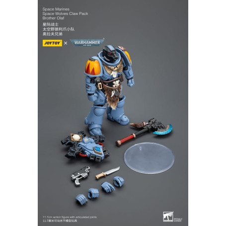 JoyToy Space Marines - Space Wolves - Claw Pack Brother Olaf 1/18 - Warhammer 40K