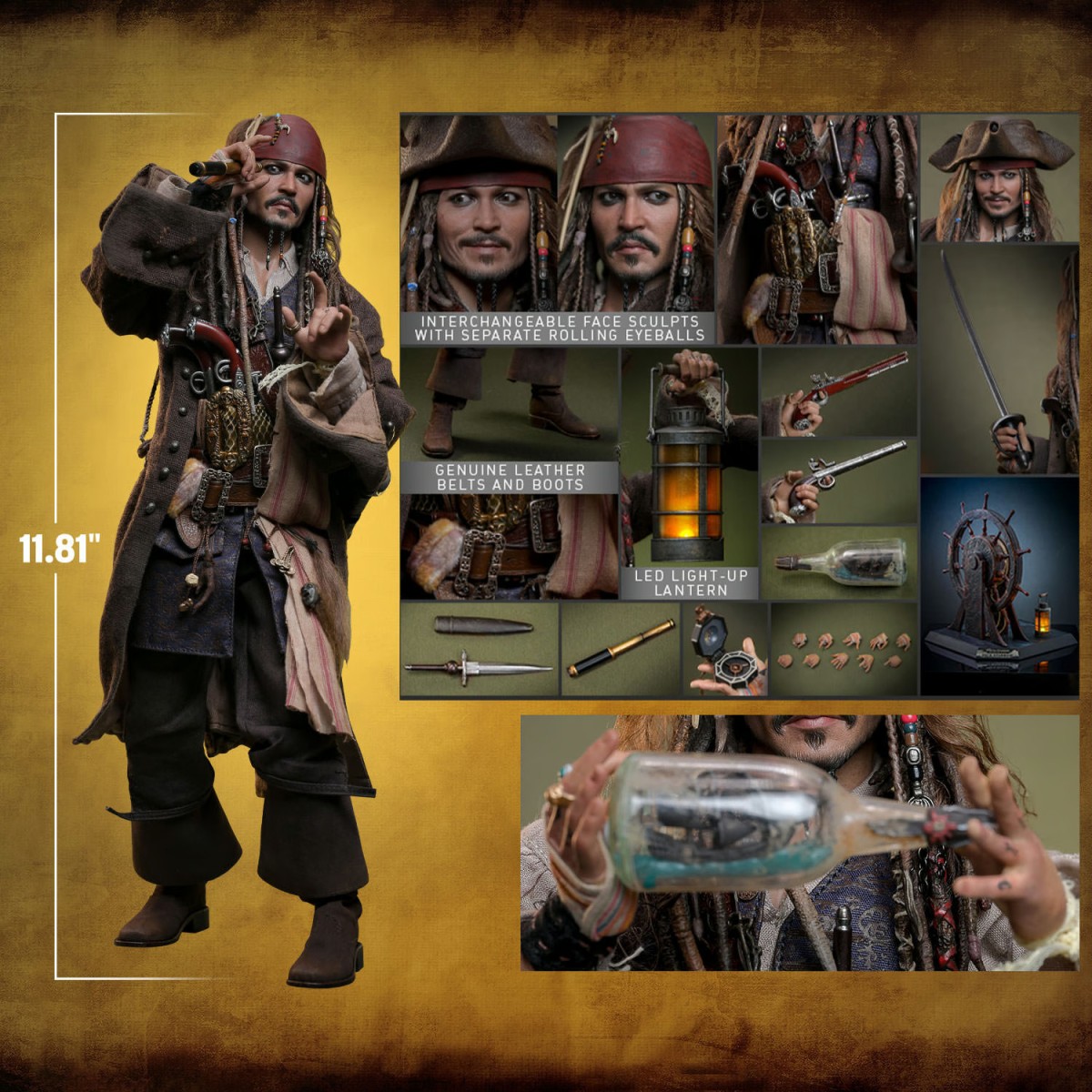 Hot Toys Pirates of the Caribbean - Jack Sparrow Collector Edition - Dead Men Tell No Tales