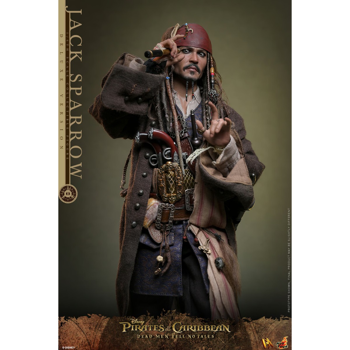 Hot Toys Pirates of the Caribbean - Jack Sparrow Deluxe Edition - Dead Men Tell No Tales