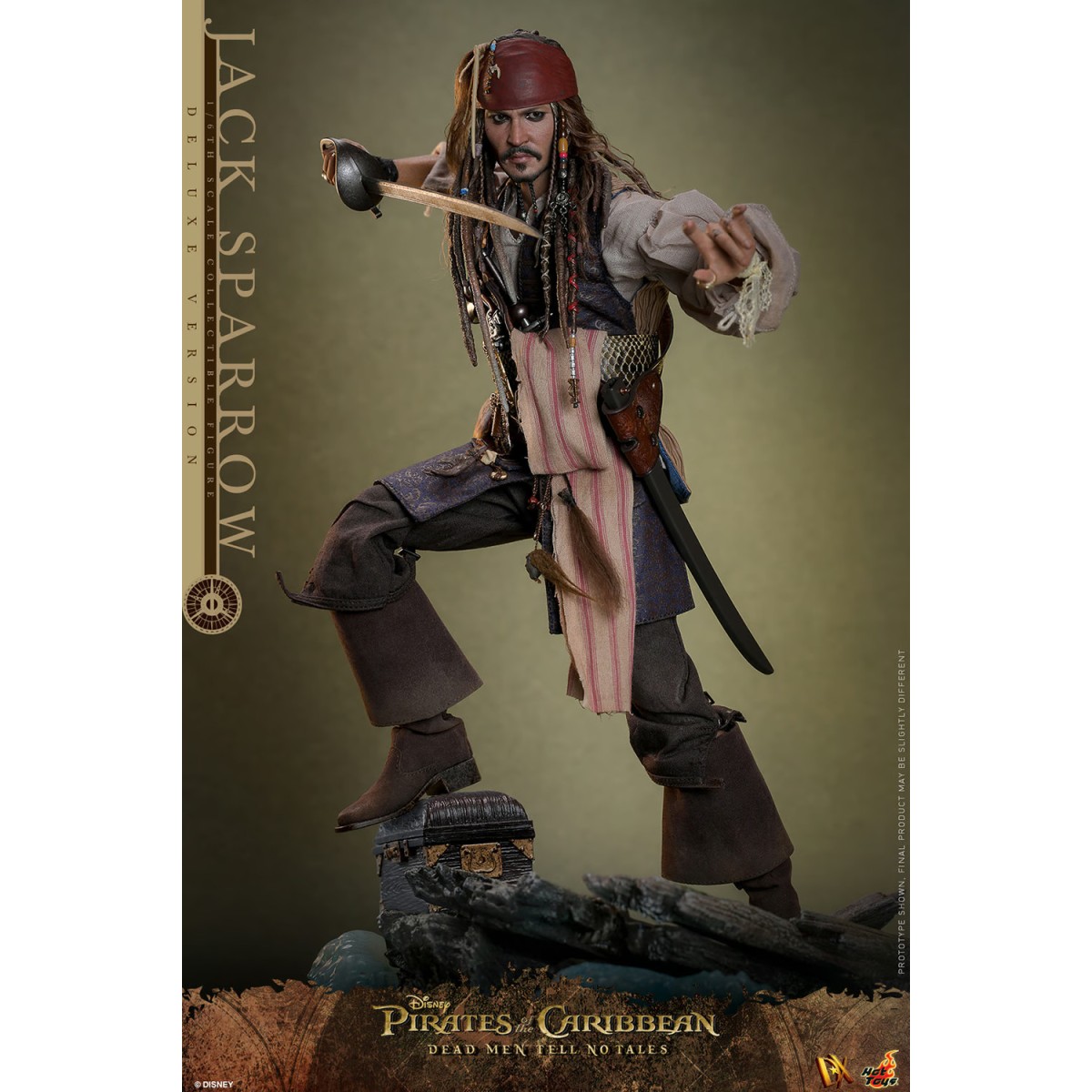 Hot Toys Pirates of the Caribbean - Jack Sparrow Deluxe Edition - Dead Men Tell No Tales