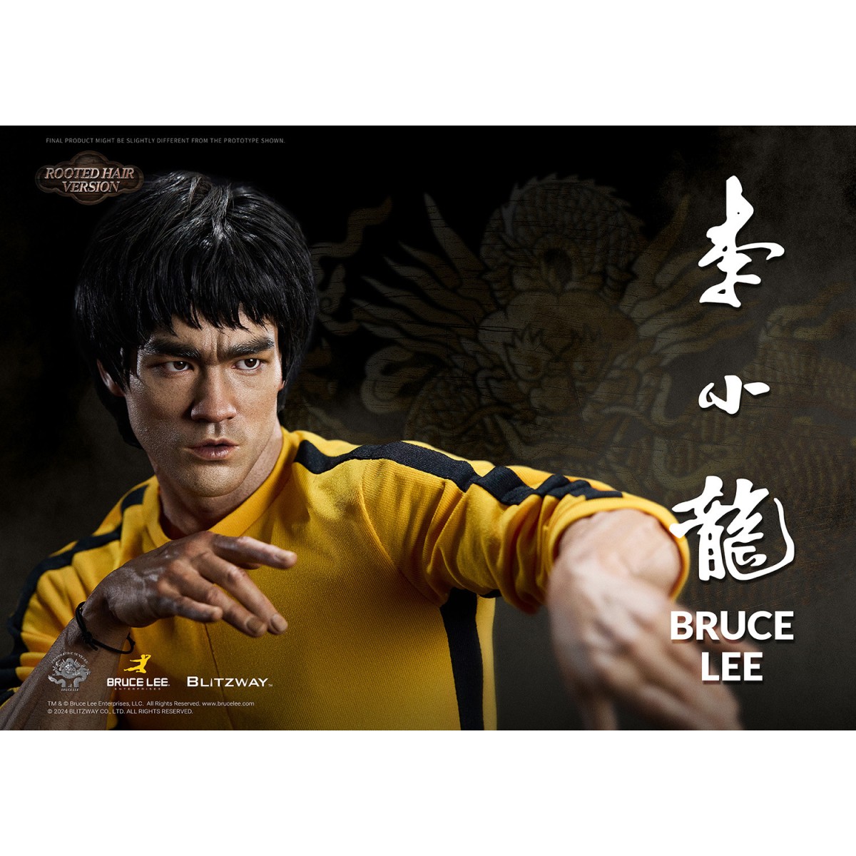 Blitzway - Bruce Lee Rooted Hair Ver. 1/4 - 50th Anniversary Tribute - The Game of Death