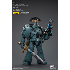 JoyToy Space marines - Sons of Horus - MKIV Tactical Squad Sergeant with Power Sword 1/18 - Warhammer 40K