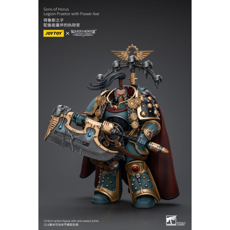 JoyToy Space marines - Sons of Horus - Legion Praetor with Power Axe 1/18 - The Horus Heresy