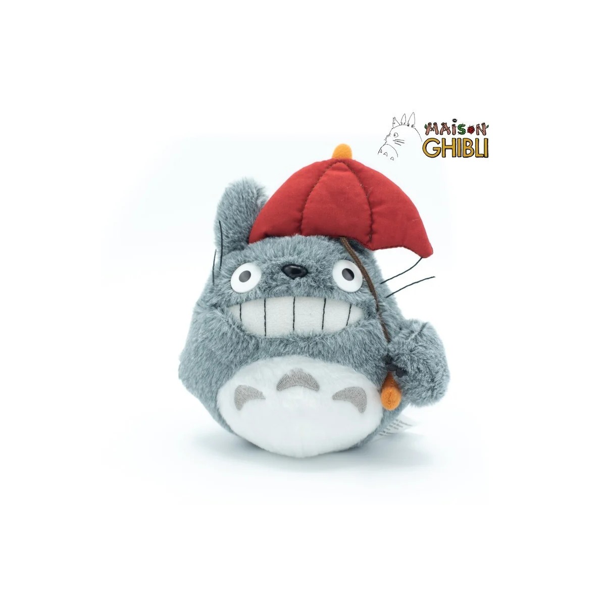 Maison Ghibli Totoro Plush with Red Umbrella - Mon Voisin Totoro
