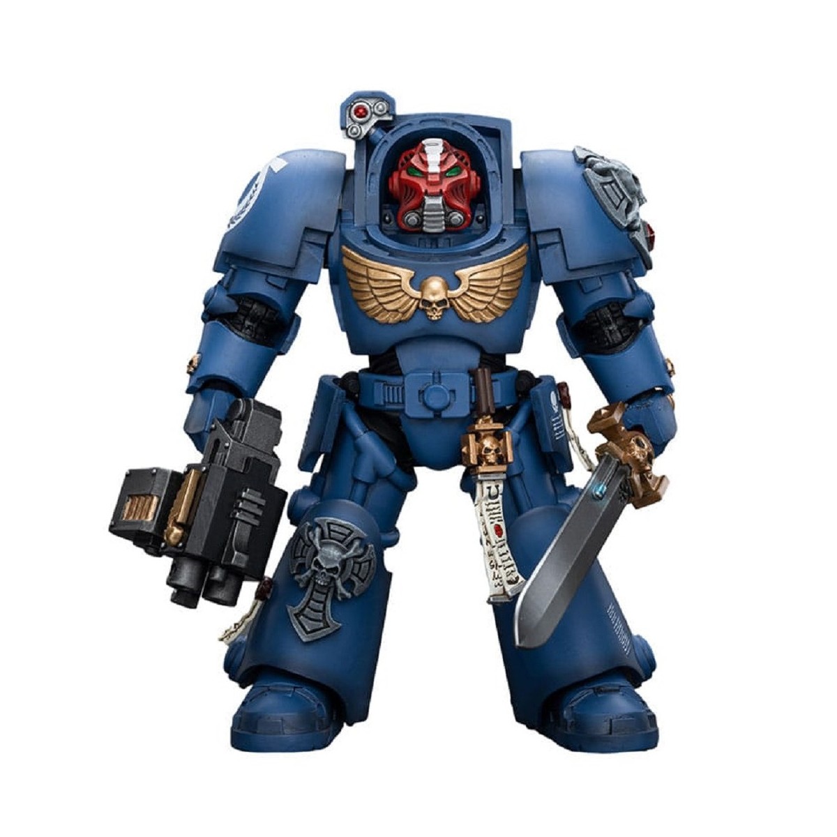 JoyToy - Ultramarines - Terminator Squad Sergeant with Power Sword and Teleport Homer 1/18 - WH40K