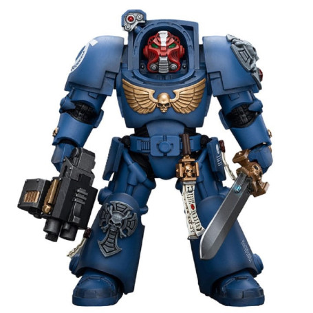 JoyToy - Ultramarines - Terminator Squad Sergeant with Power Sword and Teleport Homer 1/18 - WH40K