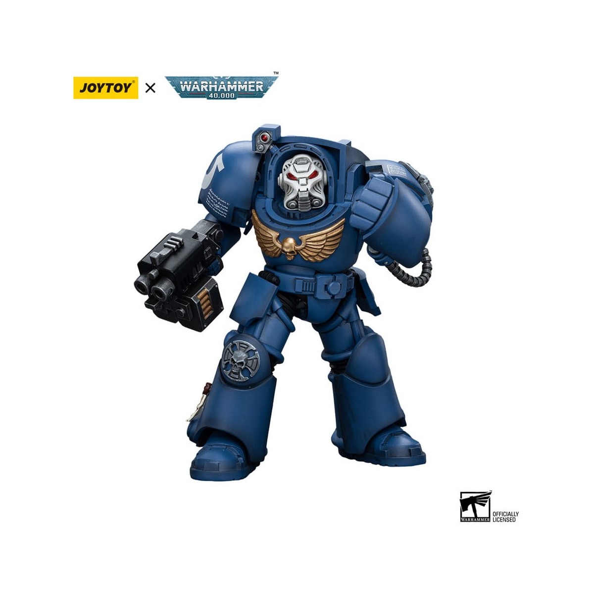 JoyToy Space Marines - Ultramarines - Terminator Squad Terminator with Storm Bolter 1/18 - Warhammer 40K