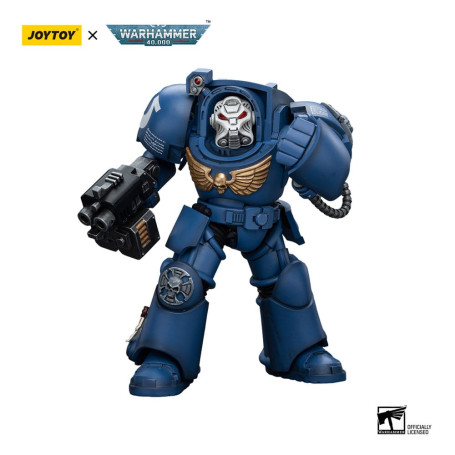 JoyToy Space Marines - Ultramarines - Terminator Squad Terminator with Storm Bolter 1/18 - Warhammer 40K