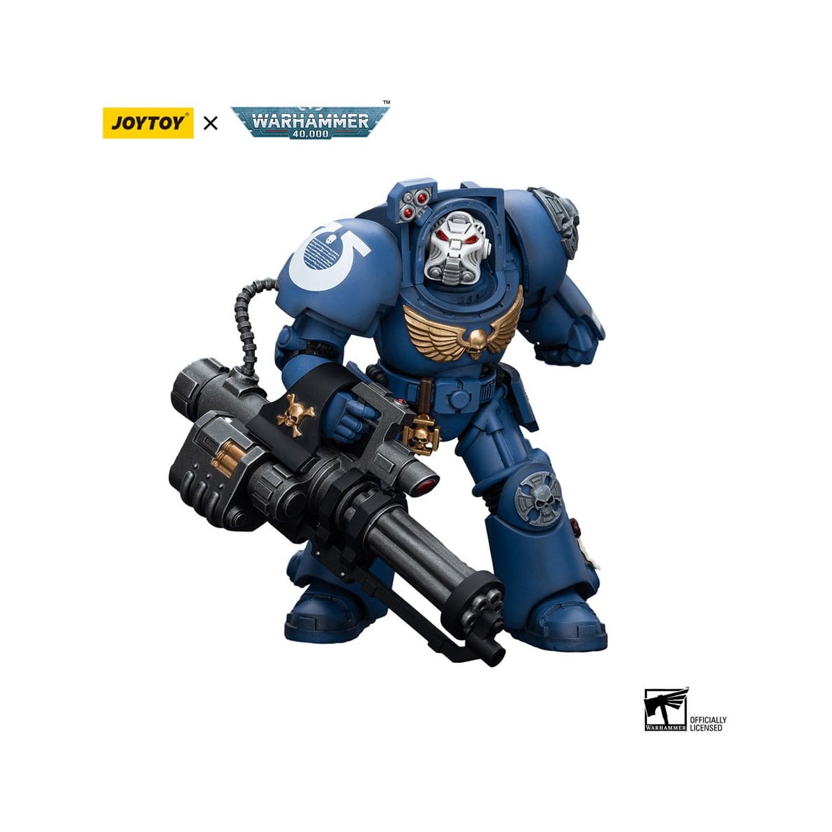 JoyToy Space Marines - Ultramarines - Terminator Squad Terminator with Storm Bolter 1/18 - Warhammer 40K