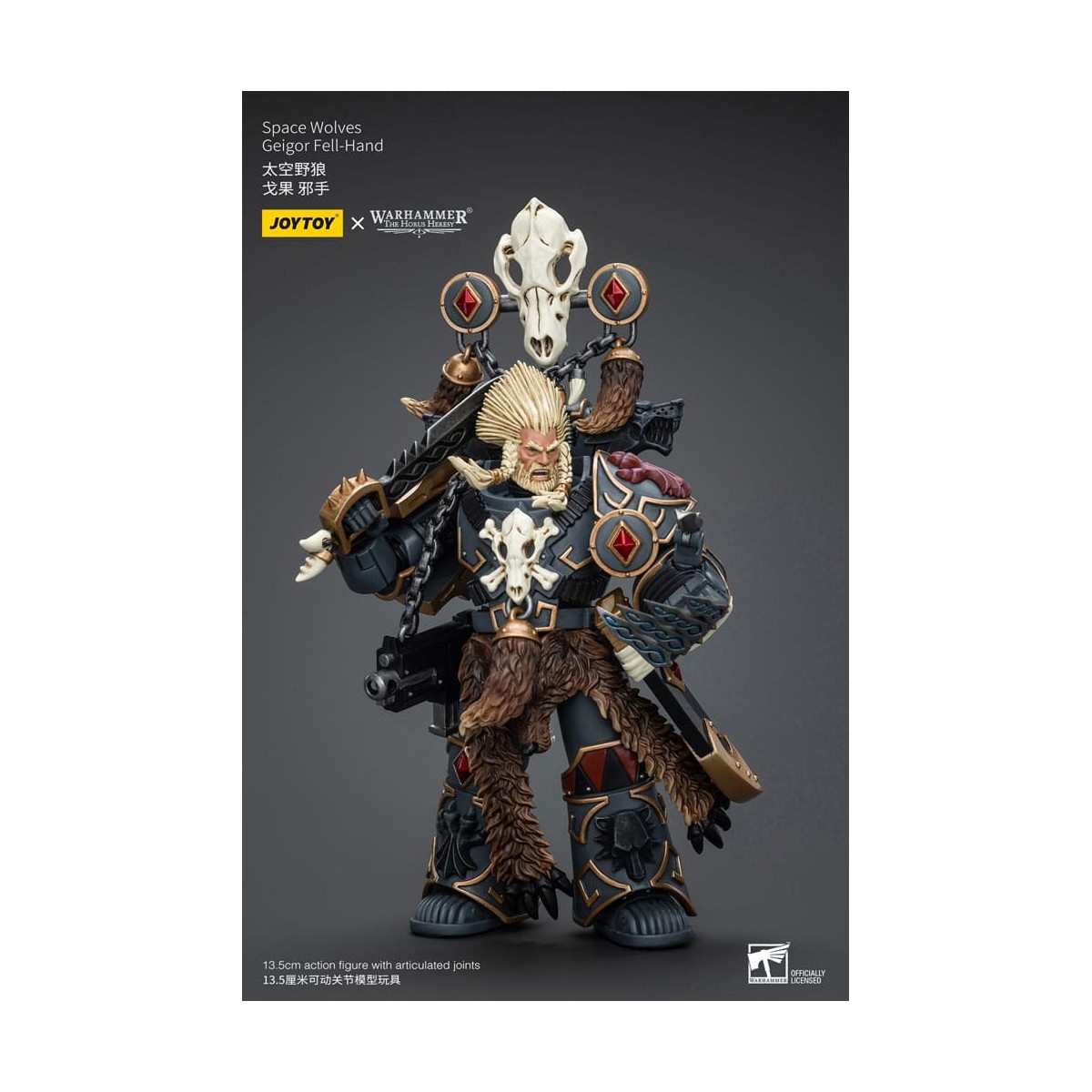 JoyToy Space Marines - Space Wolves - Geigor Fell-Hand - 1/18 - The Horus Heresy