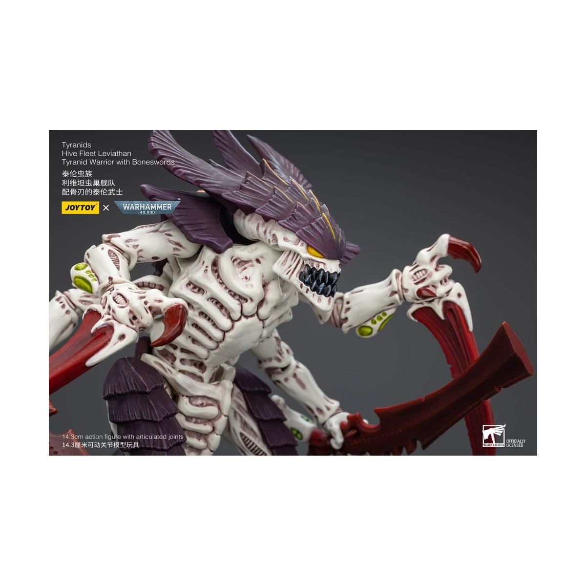 JoyToy Tyranids - Hive Fleet Leviathan Warrior with Boneswords 1/18 - Warhammer 40K