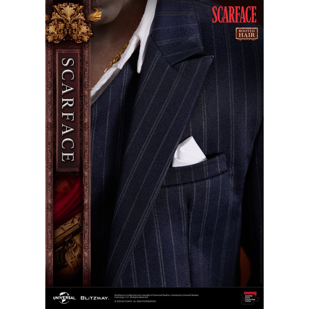 Blitzway Superb Scale Statue - Tony Montana Rooted Hair 1/4 - Scarface