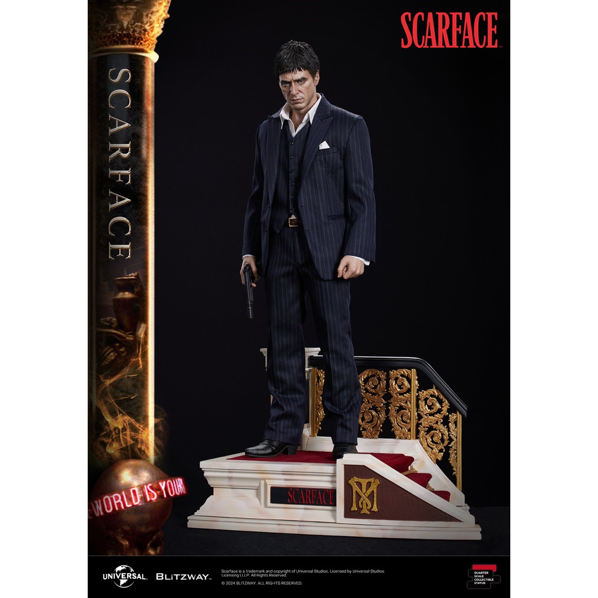 Blitzway Superb Scale Statue - Tony Montana 1/4 - Scarface