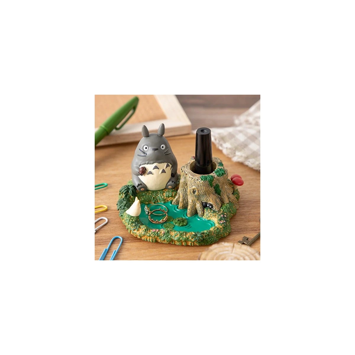 Ensky - Totoro pencil pot by the pond - My Neighbor Totoro - Maison Ghibli