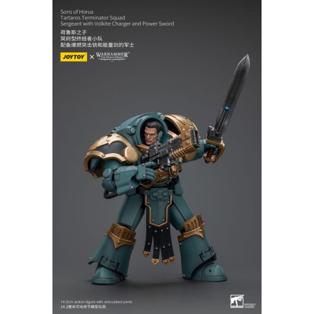 JoyToy - Sons of Horus - Tartaros Terminator Squad Sergeant With Volkite Charger And Power Sword 1/18