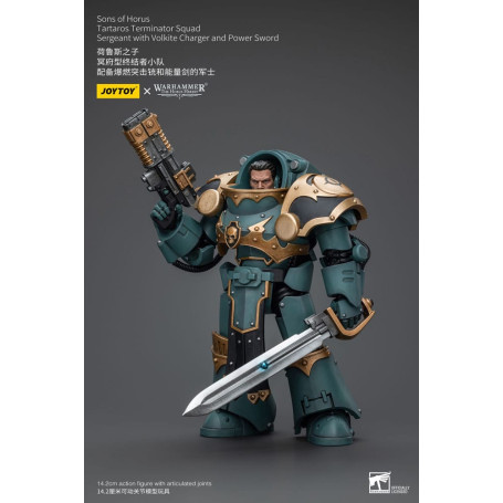 JoyToy - Sons of Horus - Tartaros Terminator Squad Sergeant With Volkite Charger And Power Sword 1/18