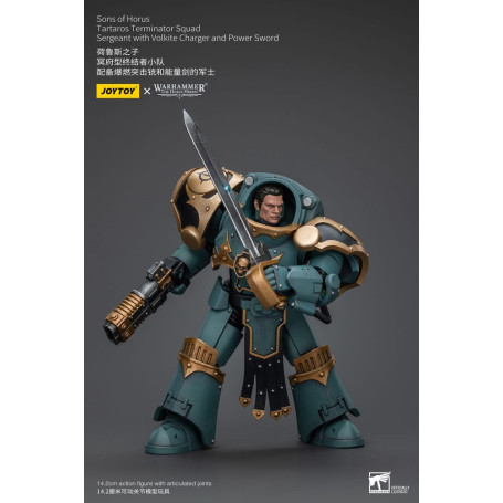 JoyToy - Sons of Horus - Tartaros Terminator Squad Sergeant With Volkite Charger And Power Sword 1/18