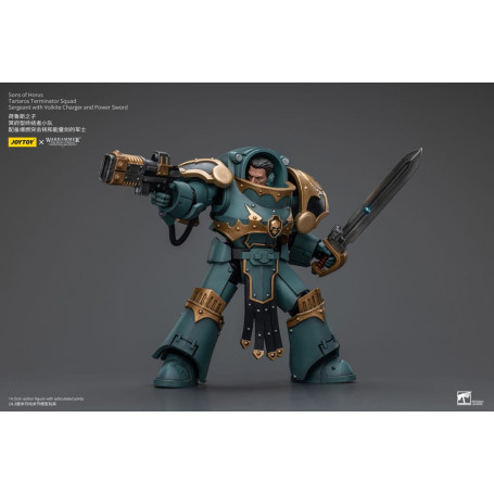 JoyToy - Sons of Horus - Tartaros Terminator Squad Sergeant With Volkite Charger And Power Sword 1/18