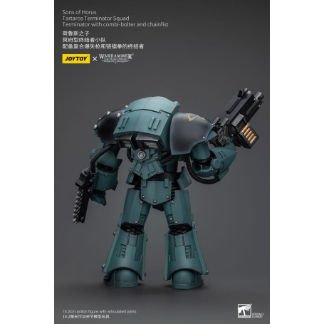 JoyToy - Sons of Horus - Tartaros Terminator Squad Terminator With Combi-Bolter And Chainfist 1/18 - WH40K