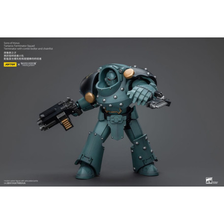JoyToy - Sons of Horus - Tartaros Terminator Squad Terminator With Combi-Bolter And Chainfist 1/18 - WH40K