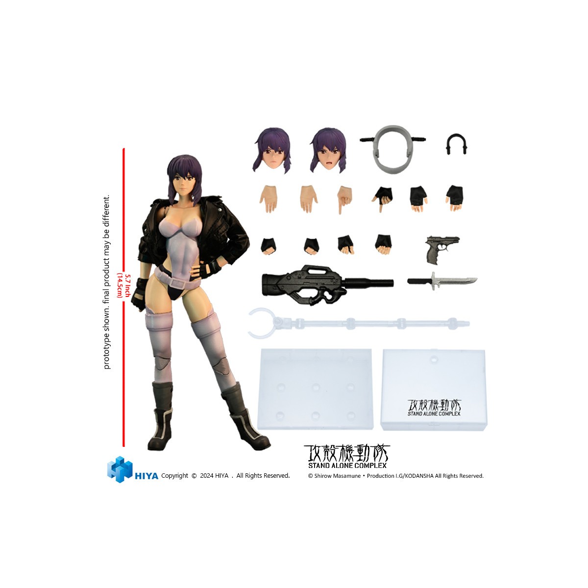 HIYA TOYS - Exquisite Super Series - MOTOKO KUSANAGI 1/12 - GITS Stand Alone Complex