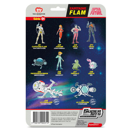 Captain Flam Pin's Blister Card Curtis Newton