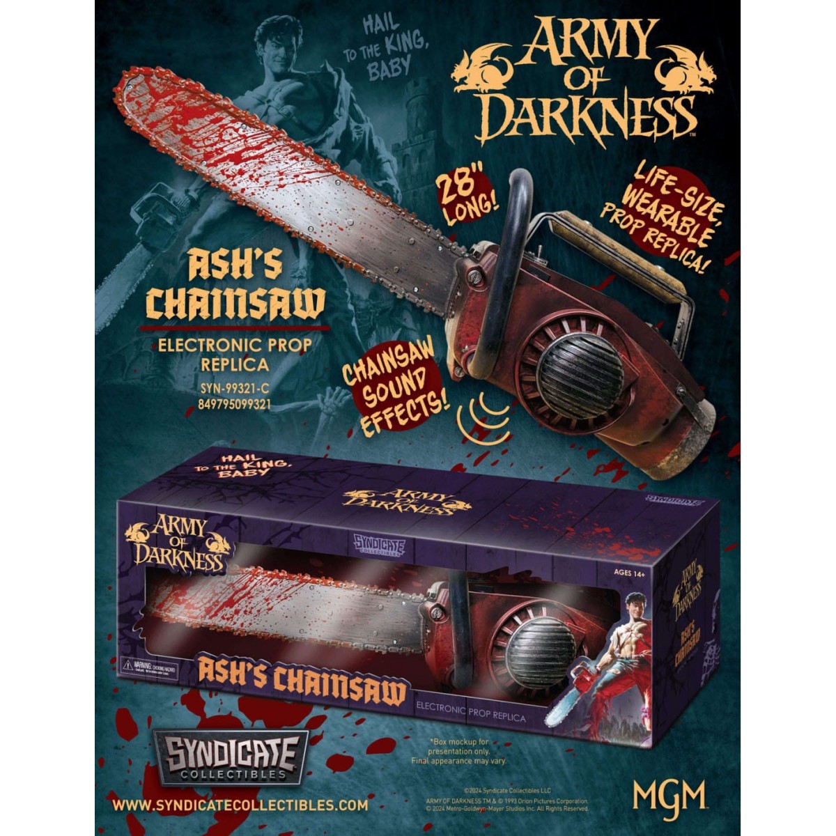 Syndicate Army of Darkness Réplique Prop Ash's Chainsaw 71 cm