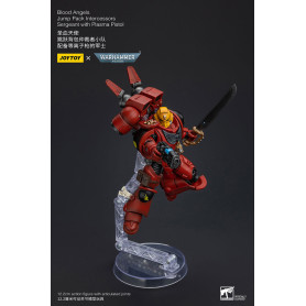 JoyToy Space Marines - Blood Angels Jump Pack Intercessors Sergeant With Plasma Pistol - 1/18 - Warhammer 40K
