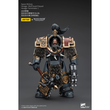 JoyToy Space Marines - Space Wolves - Varagyr Wolf Guard Squad - Varagyr Terminator 1 1/18 - Warhammer 40K