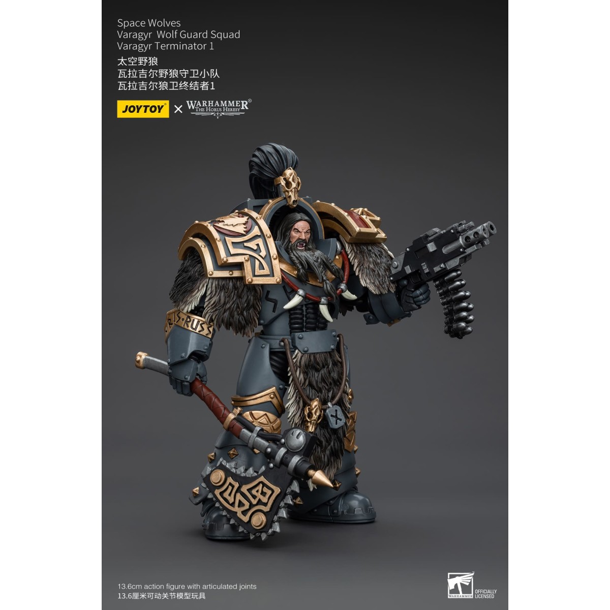 JoyToy Space Marines - Space Wolves - Varagyr Wolf Guard Squad - Varagyr Terminator 1 1/18 - Warhammer 40K