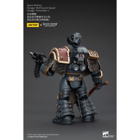 JoyToy Space Marines - Space Wolves - Varagyr Wolf Guard Squad - Varagyr Terminator 1 1/18 - Warhammer 40K