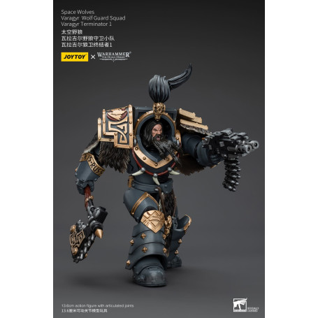 JoyToy Space Marines - Space Wolves - Varagyr Wolf Guard Squad - Varagyr Terminator 1 1/18 - Warhammer 40K