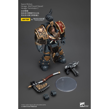 JoyToy Space Marines - Space Wolves - Varagyr Wolf Guard Squad - Varagyr Terminator 2 1/18 - Warhammer 40K