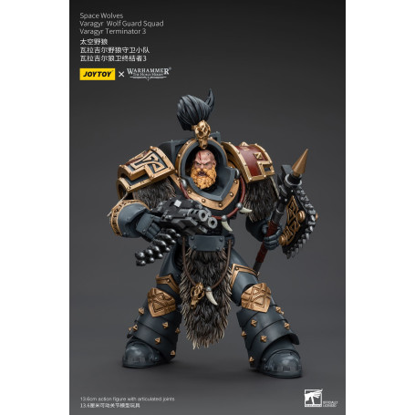 JoyToy Space Marines - Space Wolves - Varagyr Wolf Guard Squad - Varagyr Terminator 3 1/18 - Warhammer 40K