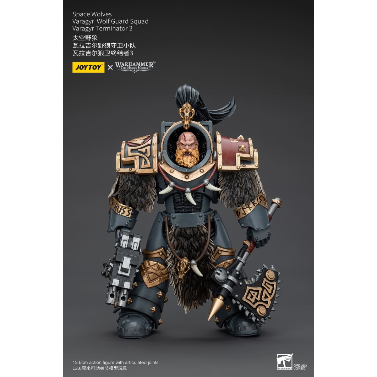 JoyToy Space Marines - Space Wolves - Varagyr Wolf Guard Squad - Varagyr Terminator 3 1/18 - Warhammer 40K