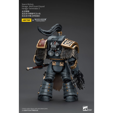 JoyToy Space Marines - Space Wolves - Varagyr Wolf Guard Squad - Varagyr Terminator 3 1/18 - Warhammer 40K