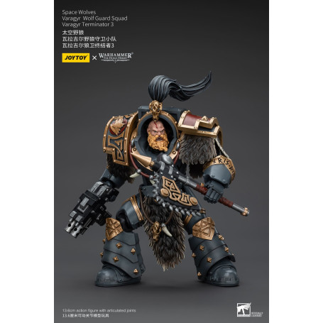 JoyToy Space Marines - Space Wolves - Varagyr Wolf Guard Squad - Varagyr Terminator 3 1/18 - Warhammer 40K