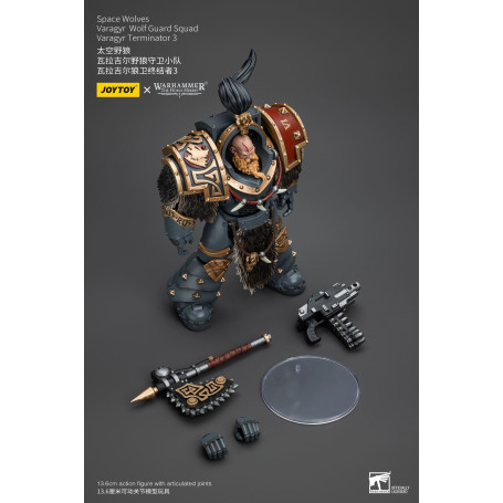 JoyToy Space Marines - Space Wolves - Varagyr Wolf Guard Squad - Varagyr Terminator 3 1/18 - Warhammer 40K