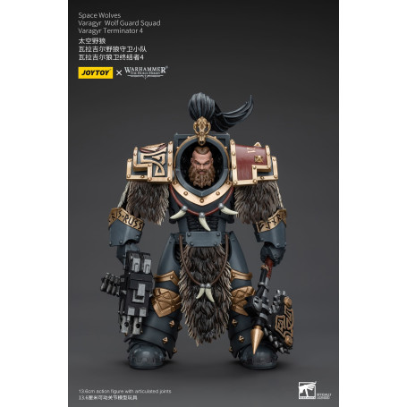 JoyToy Space Marines - Space Wolves - Varagyr Wolf Guard Squad - Varagyr Terminator 4 1/18 - Warhammer 40K