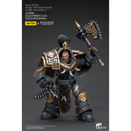 JoyToy Space Marines - Space Wolves - Varagyr Wolf Guard Squad - Varagyr Terminator 4 1/18 - Warhammer 40K