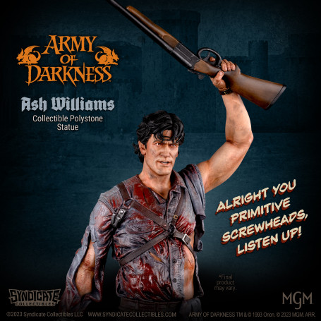 Syndicate Collectibles - Evil Dead Army of Darkness - Ash Williams Premium Statue 1/10 Apex Edition