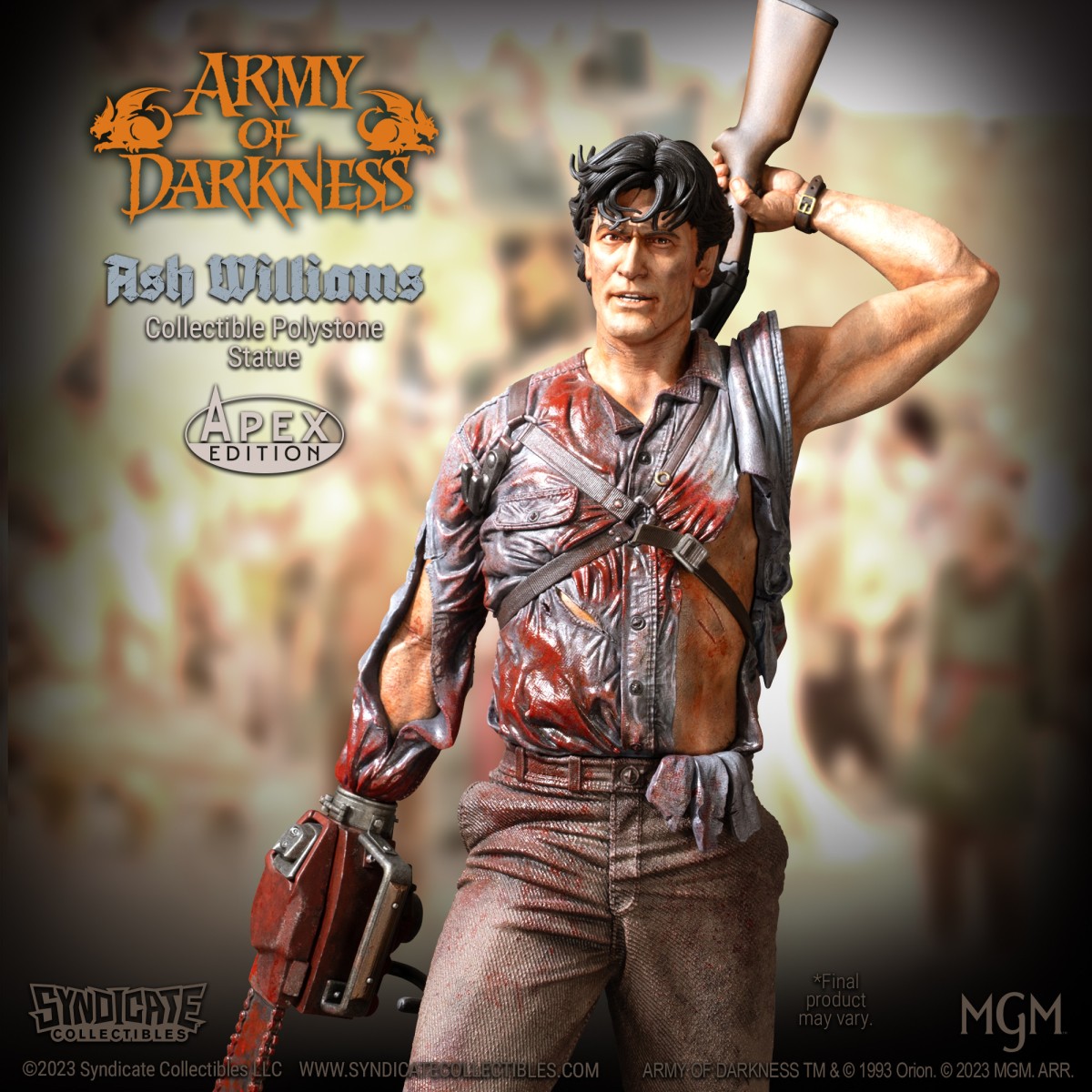 Syndicate Collectibles - Evil Dead Army of Darkness - Ash Williams Premium Statue 1/10 Apex Edition
