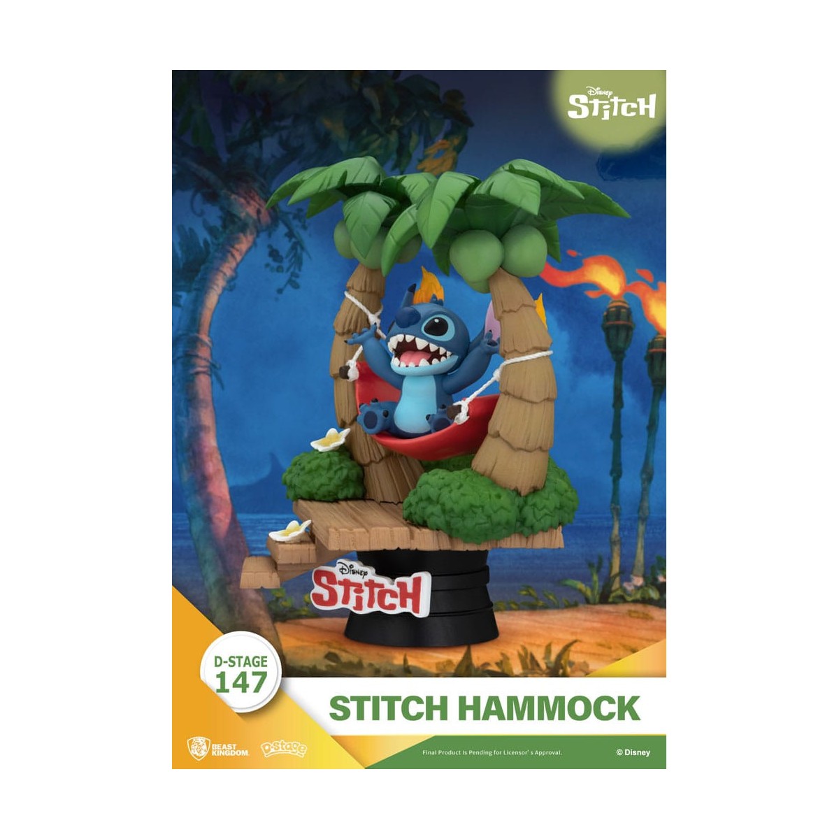 Beast Kingdom Disney Lilo & Stitch - Stitch Hammock - D-Stage