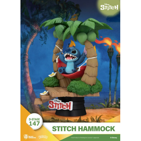 Beast Kingdom Disney Lilo & Stitch - Stitch Hammock - D-Stage