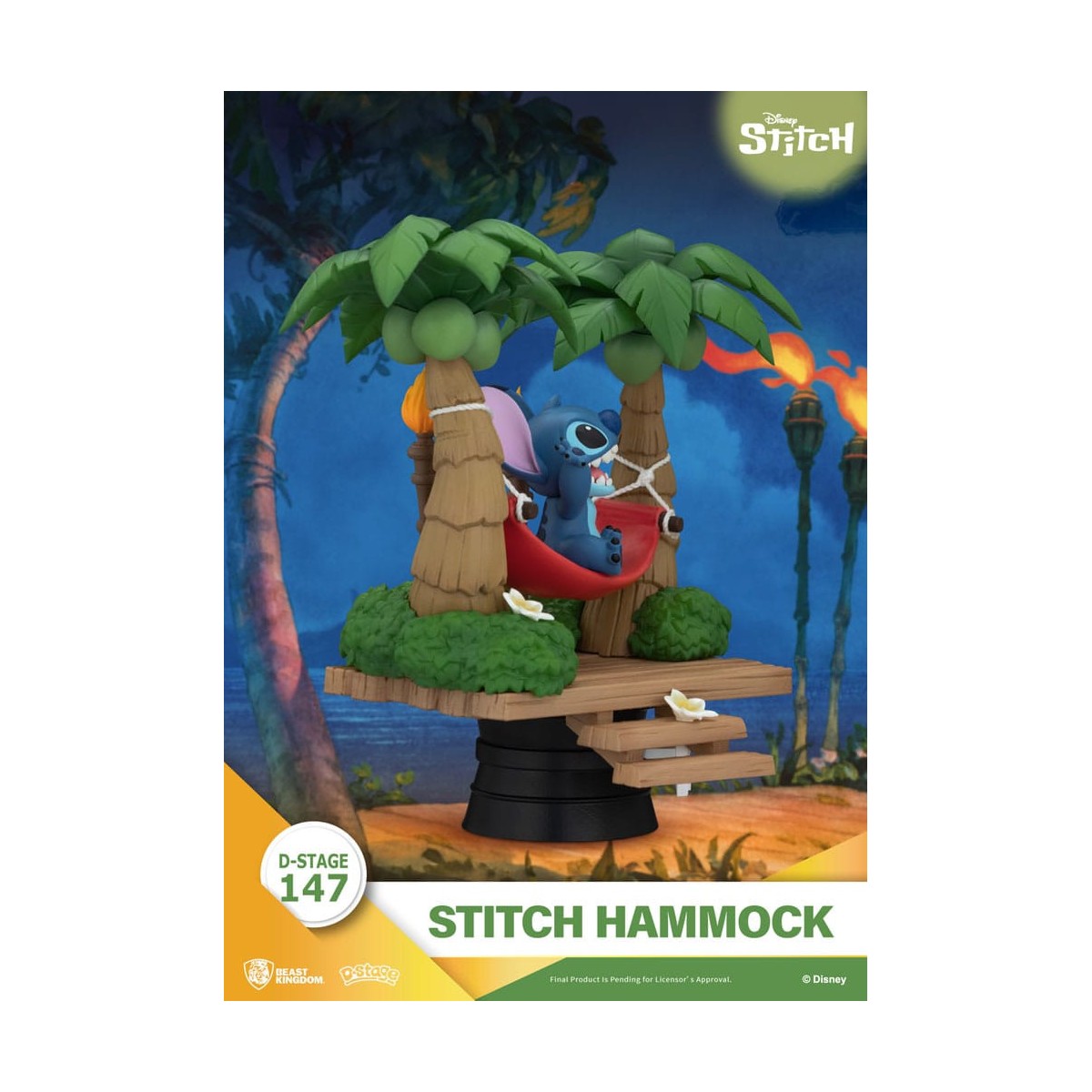 Beast Kingdom Disney Lilo & Stitch - Stitch Hammock - D-Stage